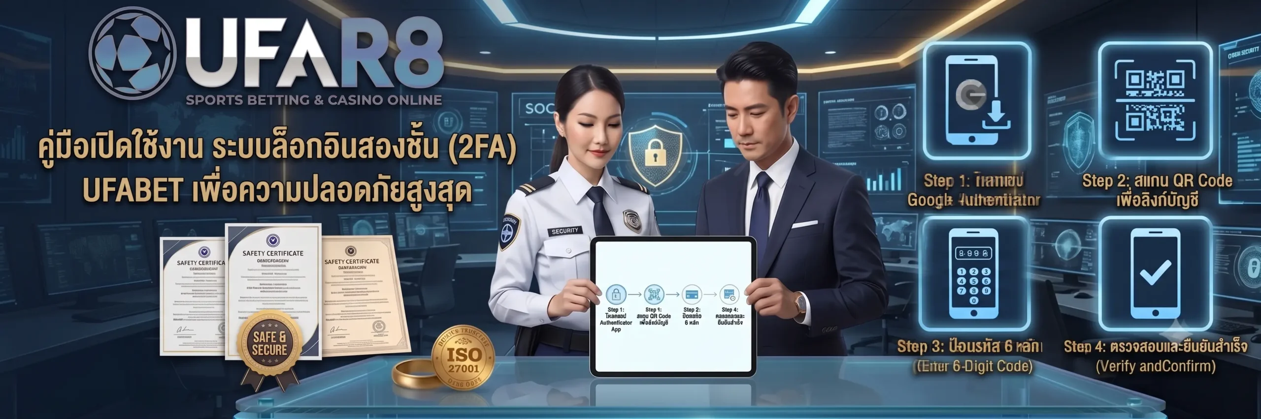 ระบบล็อกอินสองชั้น (2FA) UFABET