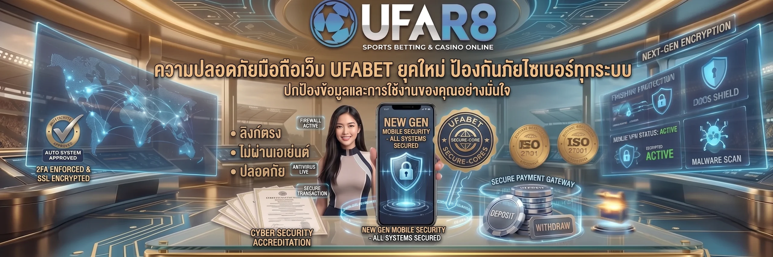 ความปลอดภัยมือถือเว็บ UFABET