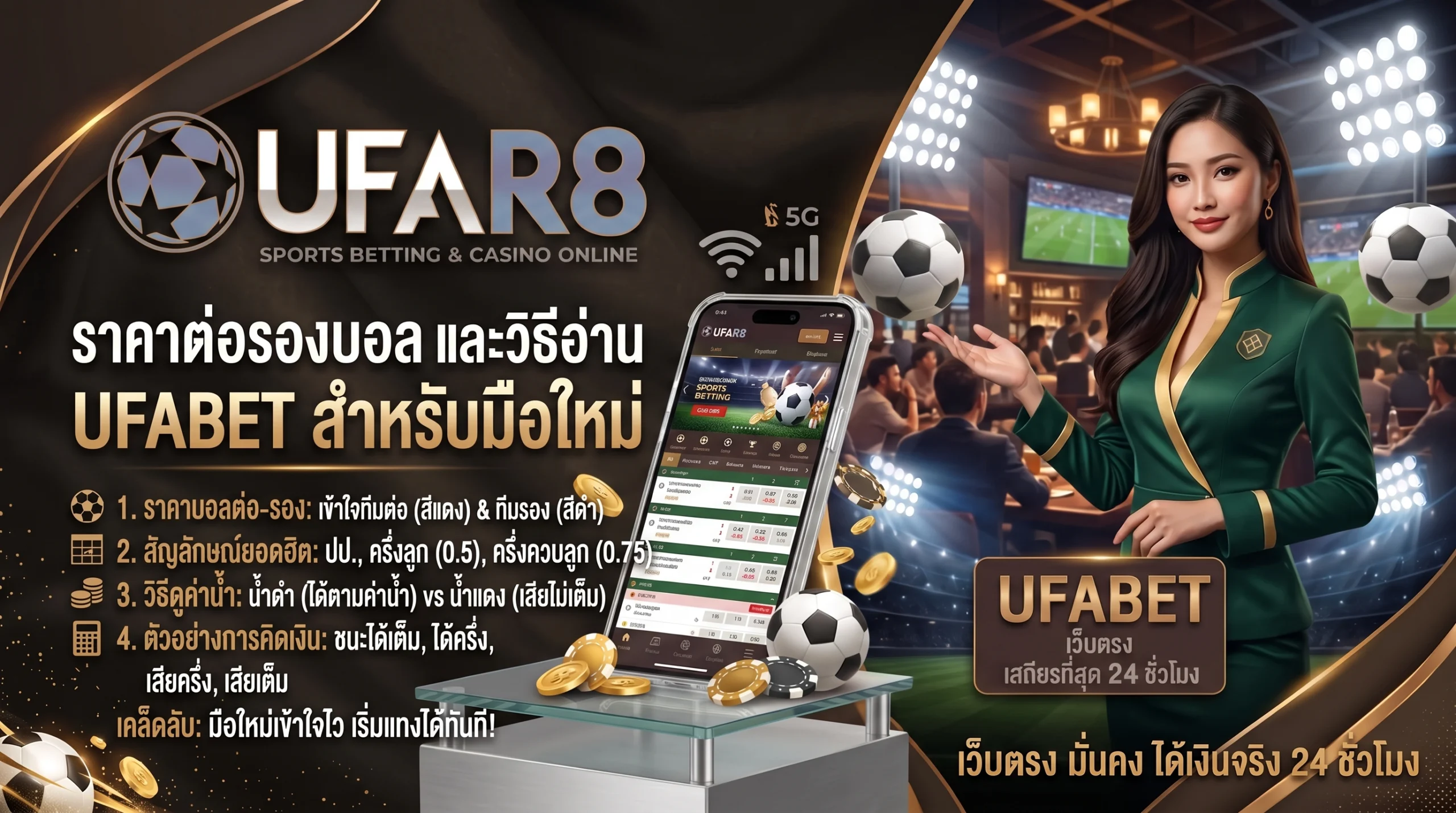 ราคาต่อรองบอลและวิธีอ่าน  