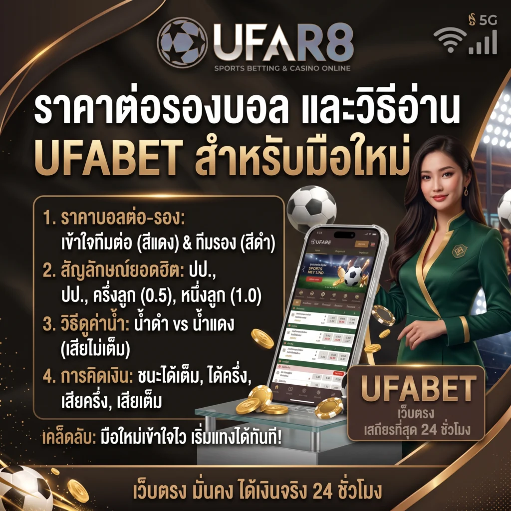 ราคาต่อรองบอลและวิธีอ่าน